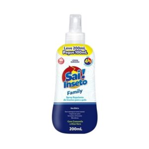 REPELENTE SAI INSETO SPRAY FAMILY 4H - 200ML