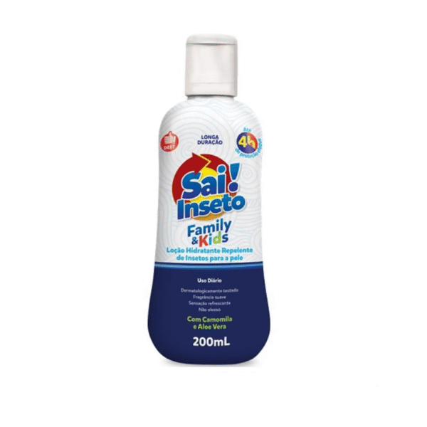 Loção Hidratante Repelente Spray Sai Inseto Family ou Kids 4H 200ml