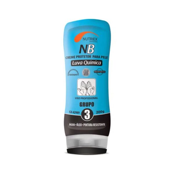 CREME PROTEÇAO P/ PELE LUVA QUIMICA NB NUTRIEX PROF 200G NOVO CA