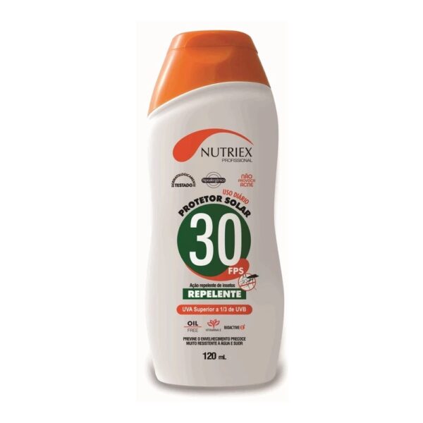 Protetor Solar Fps 30 C/ Repelente 120ml Nutriex